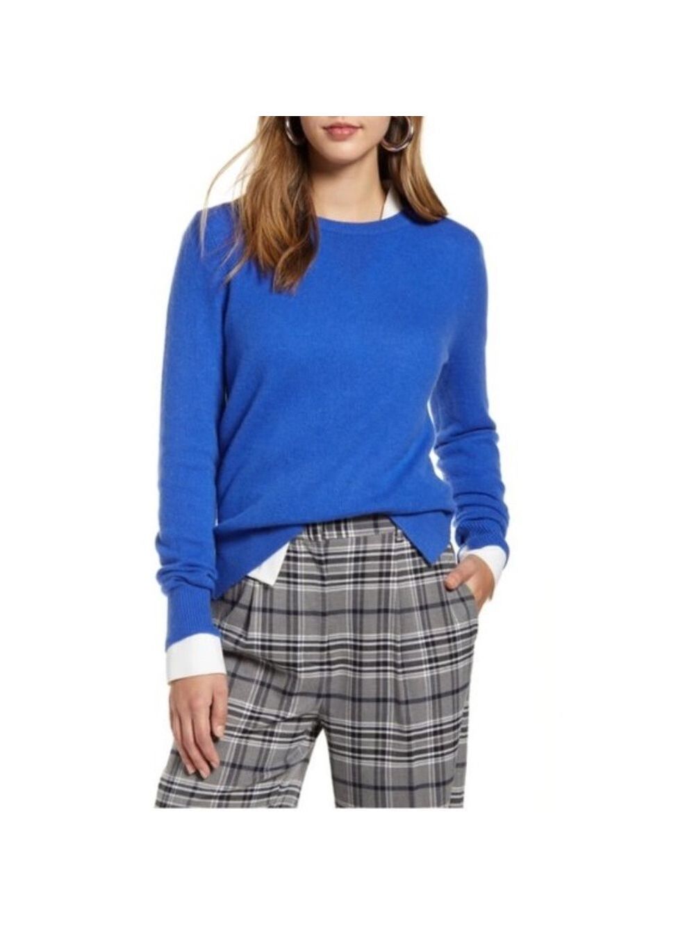 Halogen Crewneck Lightweight Cashmere Sweater